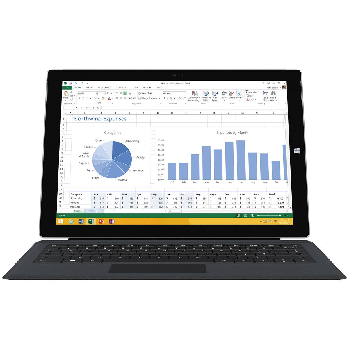 Refurbished Microsoft Surface pro 3 intel core i5 4th gen 8gb Ram  256gb SSD 12''INCH HD display Refurbished Laptops Notebooks Computer