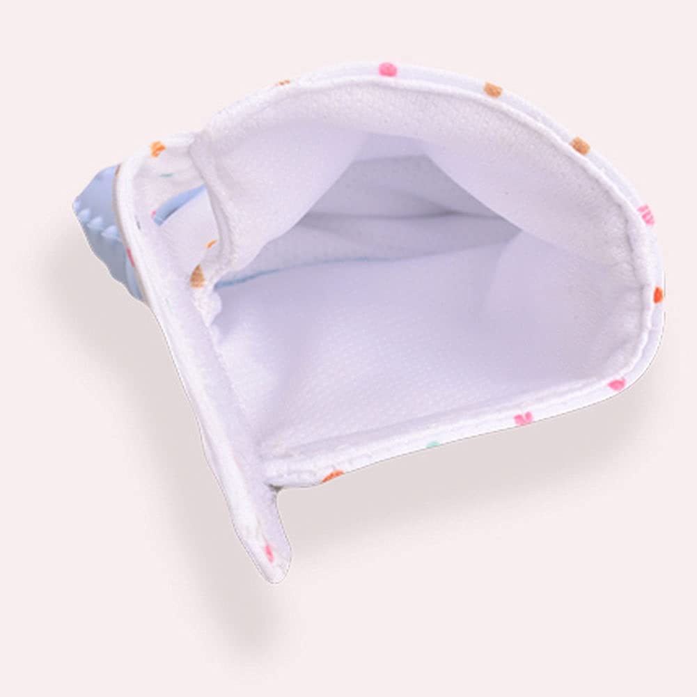 2 Pcs Silicone Teething Mitten,Soothing Infant Teething Mitten with Adjustable Strap (3 - 12 Months baby)