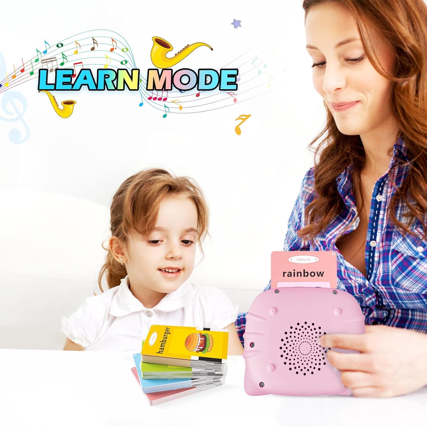 Talking Flash Cards for Toddlers 3 4 5 6 Years Speech Therapy Toys Autism Toys Learning Cards Audible Sound Machine with 224 Sight Words Birthday Gifts for Boy Girl