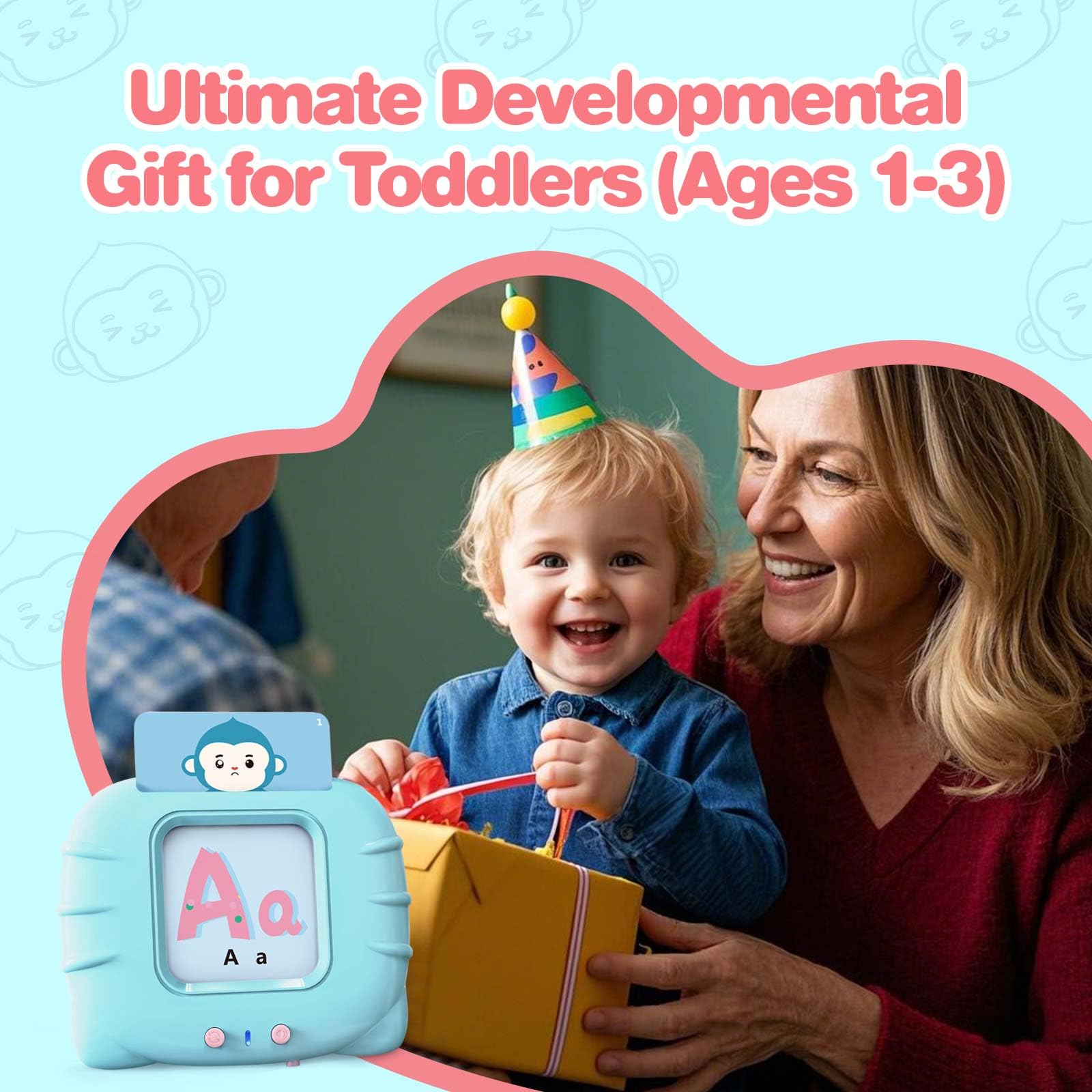 Talking Flash Cards for Toddlers 3 4 5 6 Years Speech Therapy Toys Autism Toys Learning Cards Audible Sound Machine with 224 Sight Words Birthday Gifts for Boy Girl