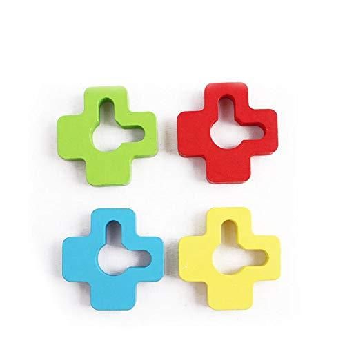 Rainbow Three Column Wooden Tower designed for children aged 36 months and above.