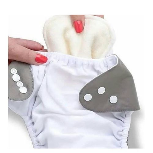 1 Piece Baby Washable, Adjustable, Reusable Cloth Unisex Toddler Kids Waterproof Breathable Diaper With 3 Inserts (0 to 3 Yrs Upto 15 Kgs)