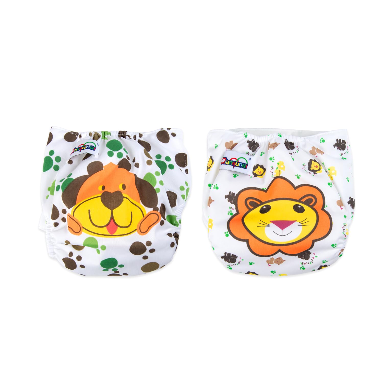 2 Pieces Baby Washable, Adjustable, Reusable Cloth Unisex Toddler Kids Waterproof Breathable Diaper With 3  Inserts Each (0 to 3 Yrs Upto 15 Kgs)