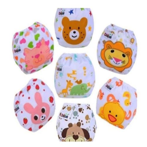 4 Pieces Baby Washable, Adjustable, Reusable Cloth Unisex Toddler Kids Waterproof Breathable Diaper With 3 Inserts Each (0 to 3 Yrs Upto 15 Kgs)
