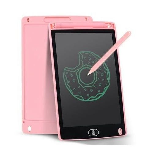 Reusable 8.5” LCD drawing pad for kids. Write, draw, and erase with ease! Safe screen, no radiation, comes with stylus. Fun tool for learning, play, and creativity. For home, school & on-the-go.