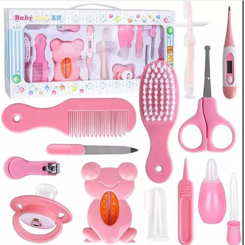 13-in-1 Newborn Baby Care Kit – Grooming & Health Set with Thermometer, Nail Clipper, Nasal Aspirator, Hair Brush & More – Safe & BPA-Free Infant Essentials