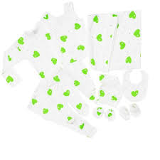 11 Pieces Unisex Cotton Newborn Baby Receiving Set With;2 sweaters(1 buttoned,1 round neck),2 pairs of pants(1 closed leg,one open leg),1 Romper,1 receiving blanket,Bib,Hat,Mitten,Belt,Socks(Assorted)