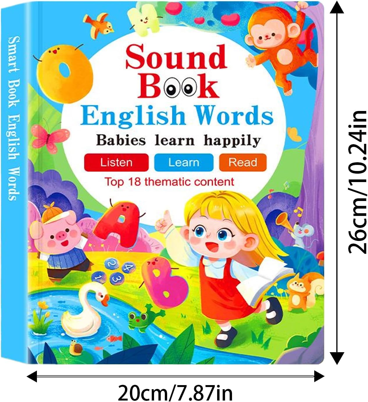 Interactive English Sound Book for Toddlers (1–4 Years)  Talking Learning Book with English Words, Sounds & Early Education Activities