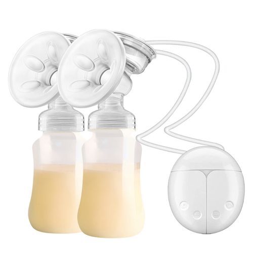 Double Electric Breast Pump with 150ml Feeding Bottles – BPA-Free, Portable & High Suction Design for Efficient Breastfeeding and Milk Expression