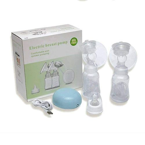Double Electric Breast Pump with 150ml Feeding Bottles – BPA-Free, Portable & High Suction Design for Efficient Breastfeeding and Milk Expression