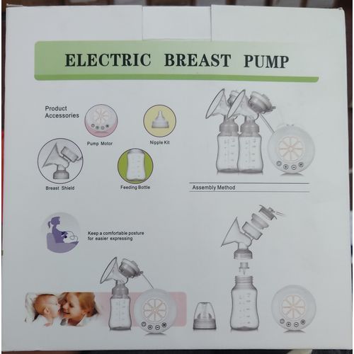 Double Electric Breast Pump with 150ml Feeding Bottles – BPA-Free, Portable & High Suction Design for Efficient Breastfeeding and Milk Expression