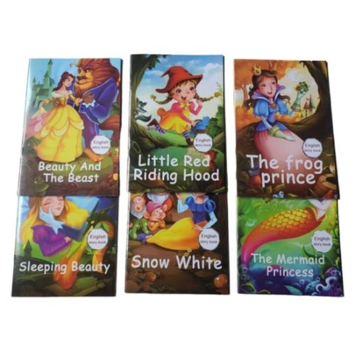 Read & Shine Fairy Tale Collection Box Set for Ages 3–8 – Sleeping Beauty, Mermaid Princess, Beauty and the Beast, Snow White, Frog Prince & Little Red Riding Hood