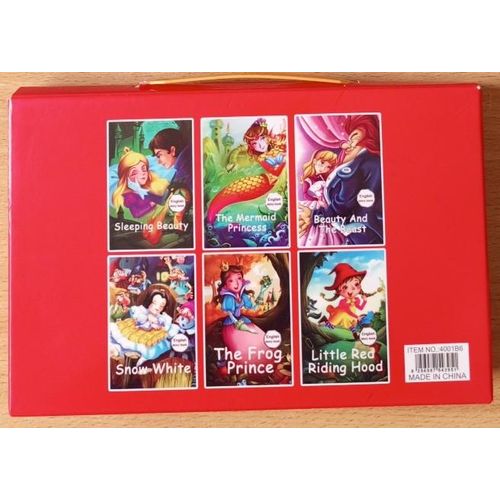 Read & Shine Fairy Tale Collection Box Set for Ages 3–8 – Sleeping Beauty, Mermaid Princess, Beauty and the Beast, Snow White, Frog Prince & Little Red Riding Hood