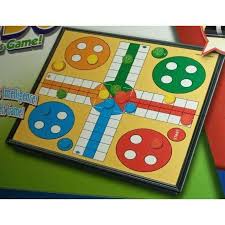 Classic Ludo Board Game for Kids & Adults, Portable Family Travel Game with Dice & Colorful Pieces - Big Size