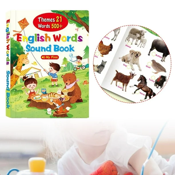 Interactive English Sound Book for Toddlers (1–4 Years)  Talking Learning Book with English Words, Sounds & Early Education Activities