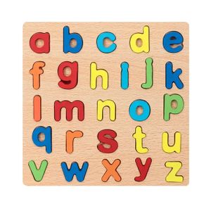 6-in-1 Wooden Educational Puzzle Boards for Kids – Colorful Uppercase & Lowercase Alphabet, Numbers 0–20, Math Symbols, Shapes & Cognitive Montessori Learning Toys – Early Literacy And Numeracy