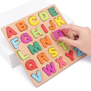 6-in-1 Wooden Educational Puzzle Boards for Kids – Colorful Uppercase & Lowercase Alphabet, Numbers 0–20, Math Symbols, Shapes & Cognitive Montessori Learning Toys – Early Literacy And Numeracy