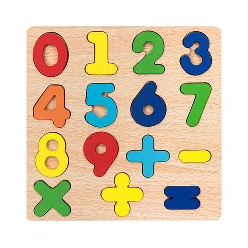 6-in-1 Wooden Educational Puzzle Boards for Kids – Colorful Uppercase & Lowercase Alphabet, Numbers 0–20, Math Symbols, Shapes & Cognitive Montessori Learning Toys – Early Literacy And Numeracy