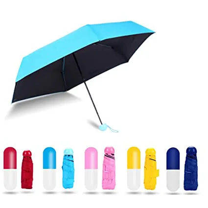 Cute Capsule umbrella Mini Small Pocket Capsule Umbrella Foldable Compact Pocket Umbrella This excellent umbrella is the perfect combo of portability, protection and durability.
