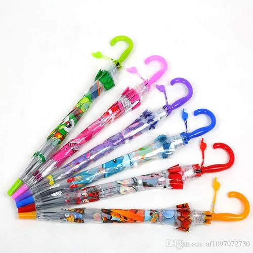 Generic Cartoon Themed Kids Umbrellas Multicoloured design