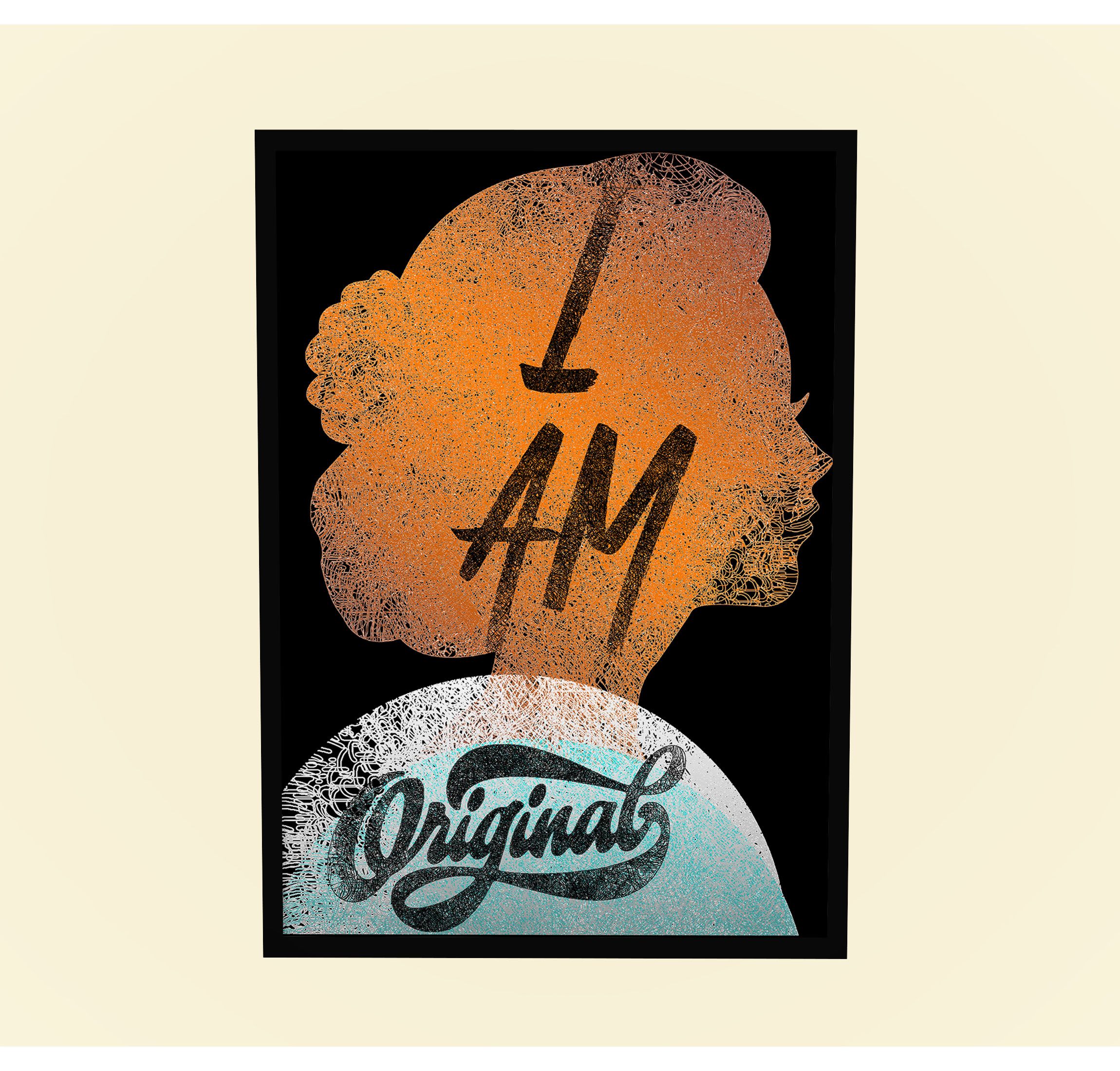 I am Original Home Decor, Office Decor, Typographic decor Themed Artwork for Creative Persons