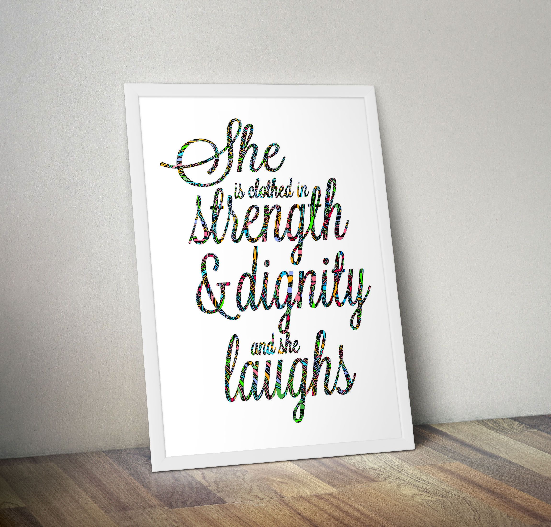 Encouraging Bible Scripture Quotes Framed Posters Ready to Hang Large Size(12 x 17 inches) Medium Size(9 x 13inches) Gift Decoration Items, Living Room Wall Art Decor, Prayer Room Decor, Kids Nursery