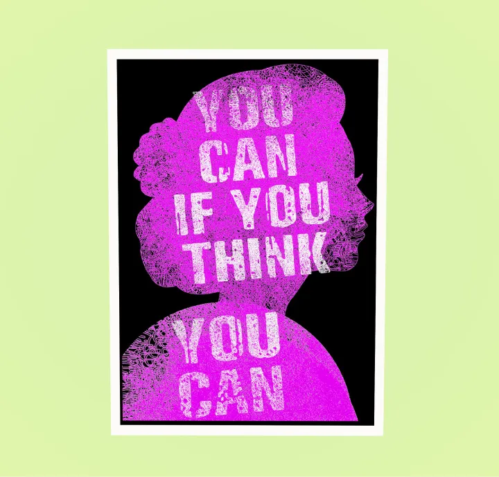 African Portrait Artwork Black Woman Inspirational Print Bathroom Decor Motivational Quotes Painting for Living Room Wall Art Framed A3Size Medium Framed A4 Size Poster Ready to Hang Purple Artwork