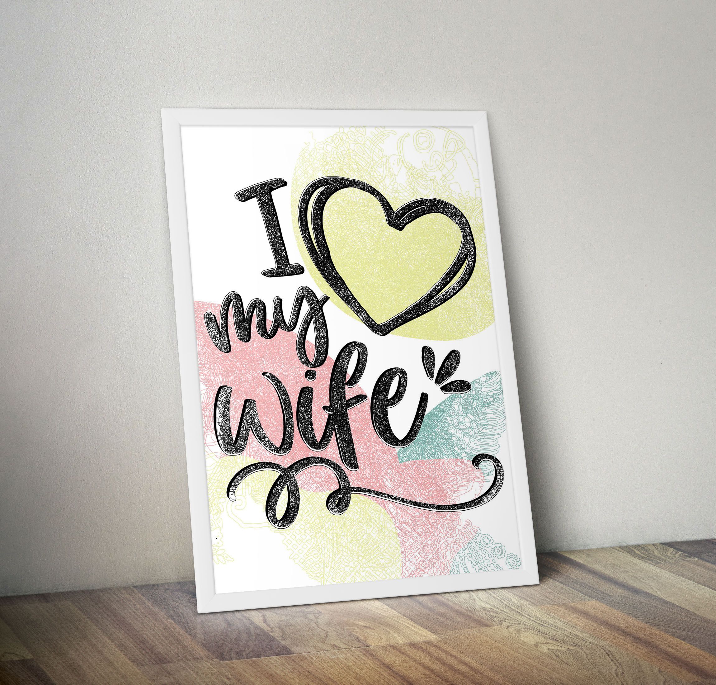 Happy Birthday Wall Art Birthday Wall Decoration Watercolor Happy Birthday Lets do This Girls, Proud Mom, I love my Boys, Slay, I love my Wife, That's my sister, Trust Yourself< Ready To Hang Large a3