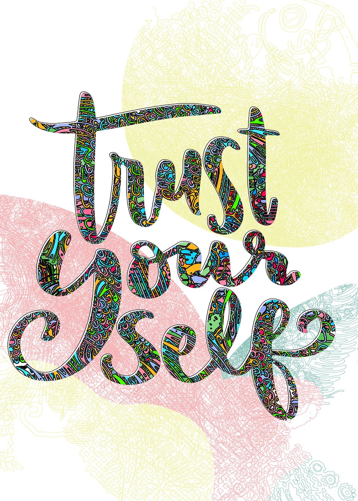 Happy Birthday Lets do This Girls, Proud Mom, I love my Boys, Slay, I love my Wife, That's my sister, Trust Yourself< Ready To Hang Large a3 Happy Birthday Wall Art Birthday Wall Decoration Watercolor