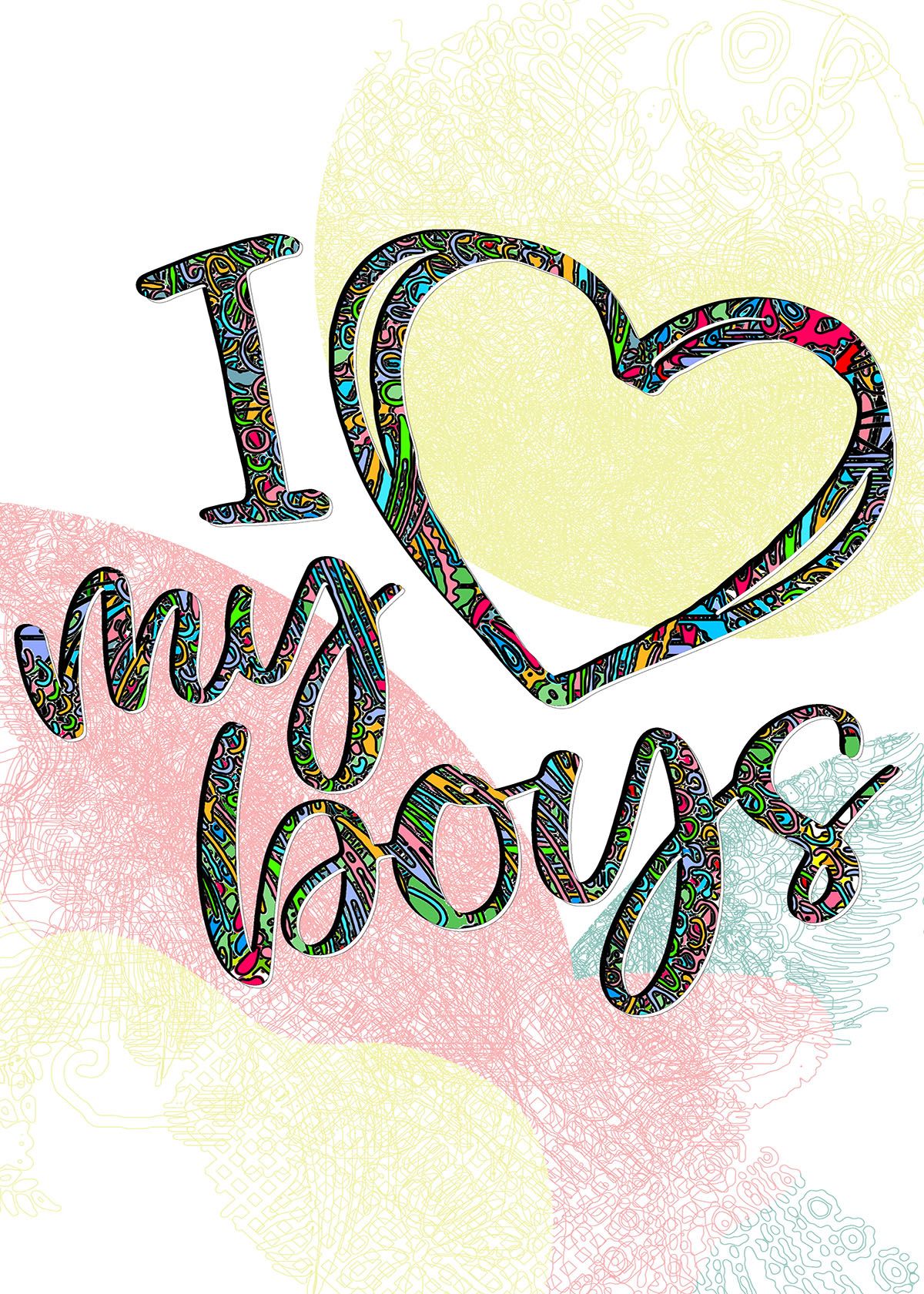 Happy Birthday Lets do This Girls, Proud Mom, I love my Boys, Slay, I love my Wife, That's my sister, Trust Yourself< Ready To Hang Large a3 Happy Birthday Wall Art Birthday Wall Decoration Watercolor
