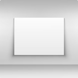 Blank Artist Canvas Art Board Stretched on Frame White Extra Large A2 Size (15.6 x 21.15 inches) smooth even Surface Board(Unprmesd Stretched on Wooden Frame No Warping- Acrylics, Oils, Ink, Charcoal