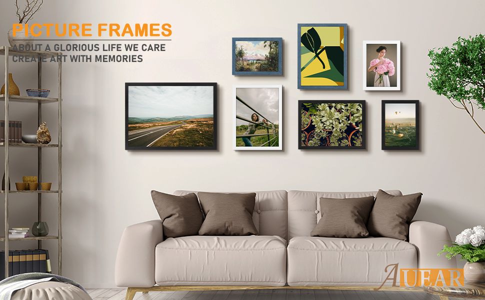 A3 Picture Frame Black 11.7 x 16.5 Poster Frame Wall Mounted Horizontal and Vertical 8.5x11 Photo Frames Bulk for Document Certificate Award Diploma, Made of Real High Definition Glass and Solid Frame