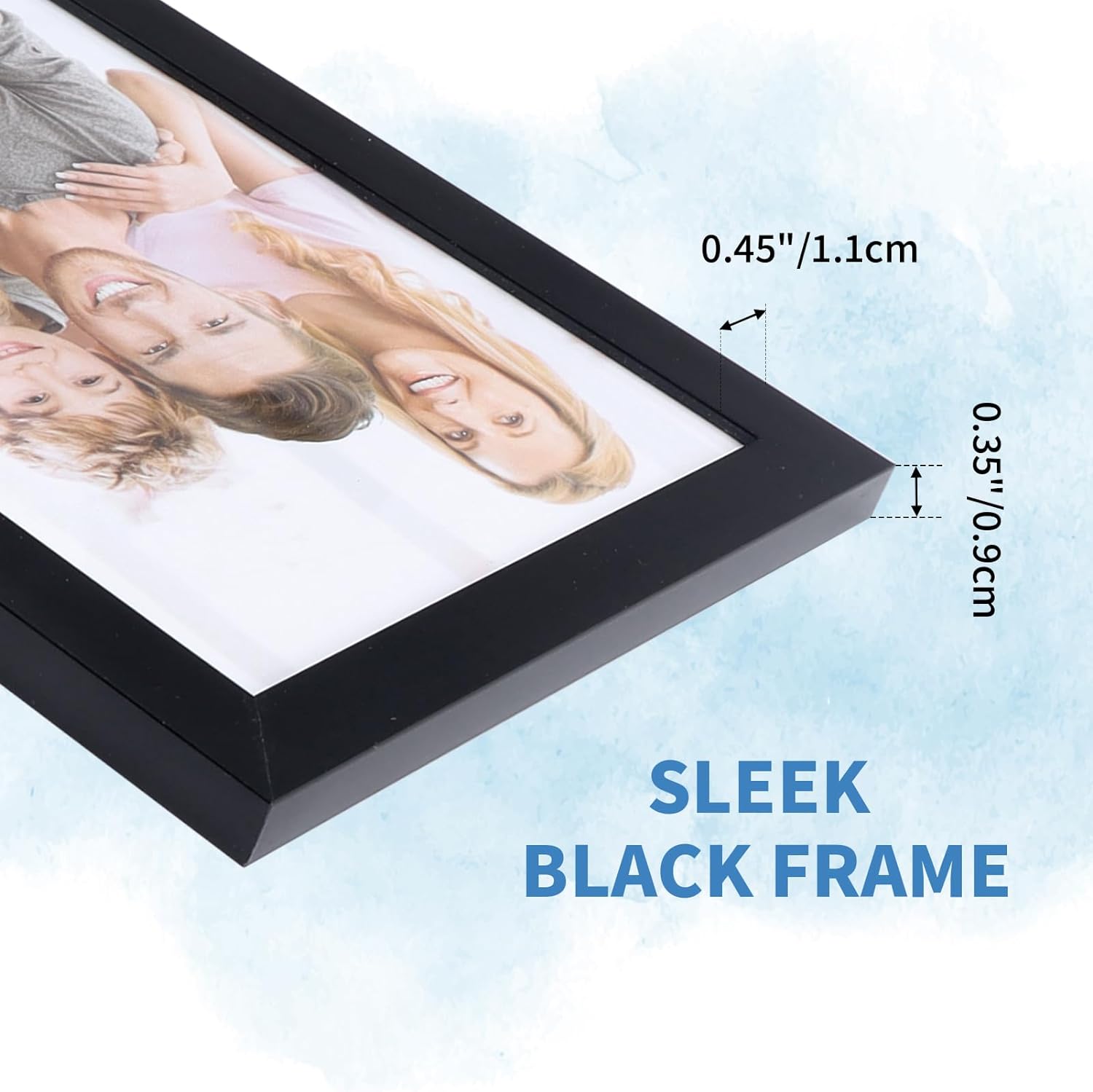 A3 Picture Frame Black 11.7 x 16.5 Poster Frame Wall Mounted Horizontal and Vertical 8.5x11 Photo Frames Bulk for Document Certificate Award Diploma, Made of Real High Definition Glass and Solid Frame