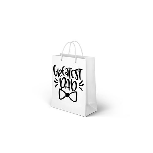 Branded Gifting Bag, White Paper Bag With Handle- Family Anniversary, Mothers Day, Fathers Day, Birthday Gifting, Best Teacher, Born to Be Awesome, Get Well Soon, Be Happy, Best Mom Ever, Love my Dad