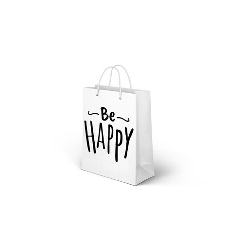 Branded Gifting Bag, White Paper Bag With Handle- Family Anniversary, Mothers Day, Fathers Day, Birthday Gifting, Best Teacher, Born to Be Awesome, Get Well Soon, Be Happy, Best Mom Ever, Love my Dad