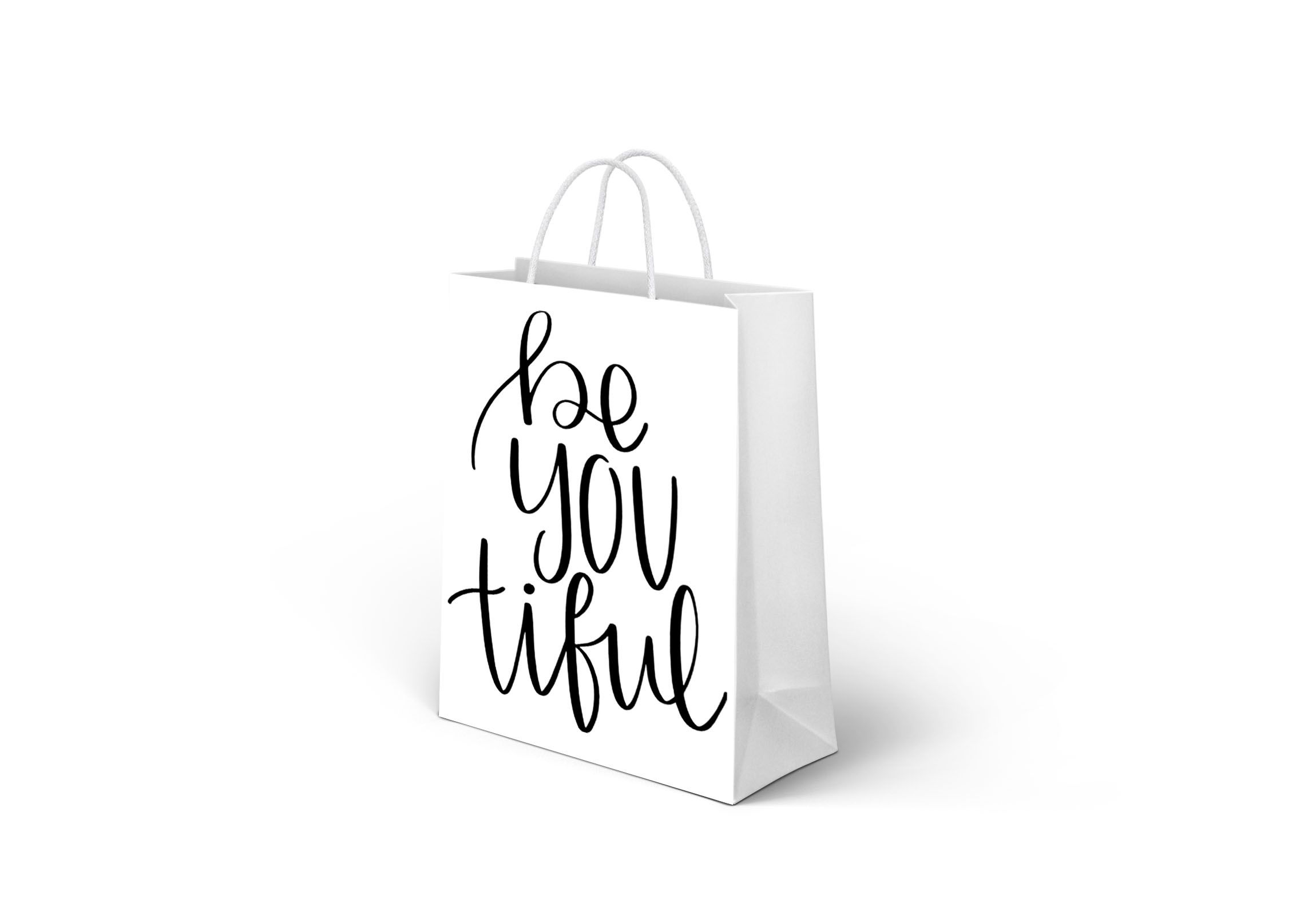 White Branded Gift Bags Small Personalized Favor Party  Bags With Handle-Personalized White Paper Gift Bags with Inspirational Tags – Elegant Reusable Bags – Custom Branded Packaging for Gifts