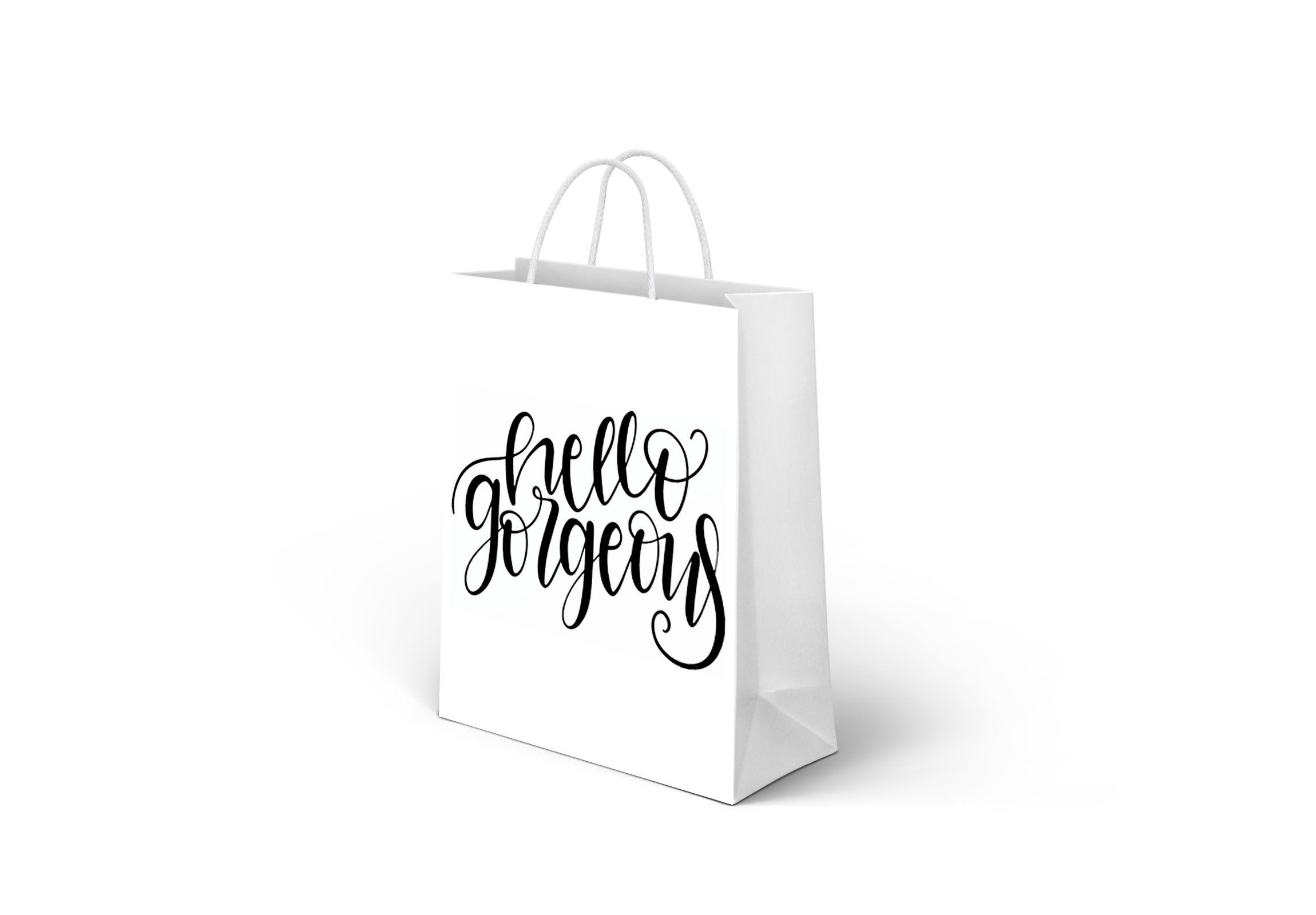White Branded Gift Bags Small Personalized Favor Party  Bags With Handle-Personalized White Paper Gift Bags with Inspirational Tags – Elegant Reusable Bags – Custom Branded Packaging for Gifts