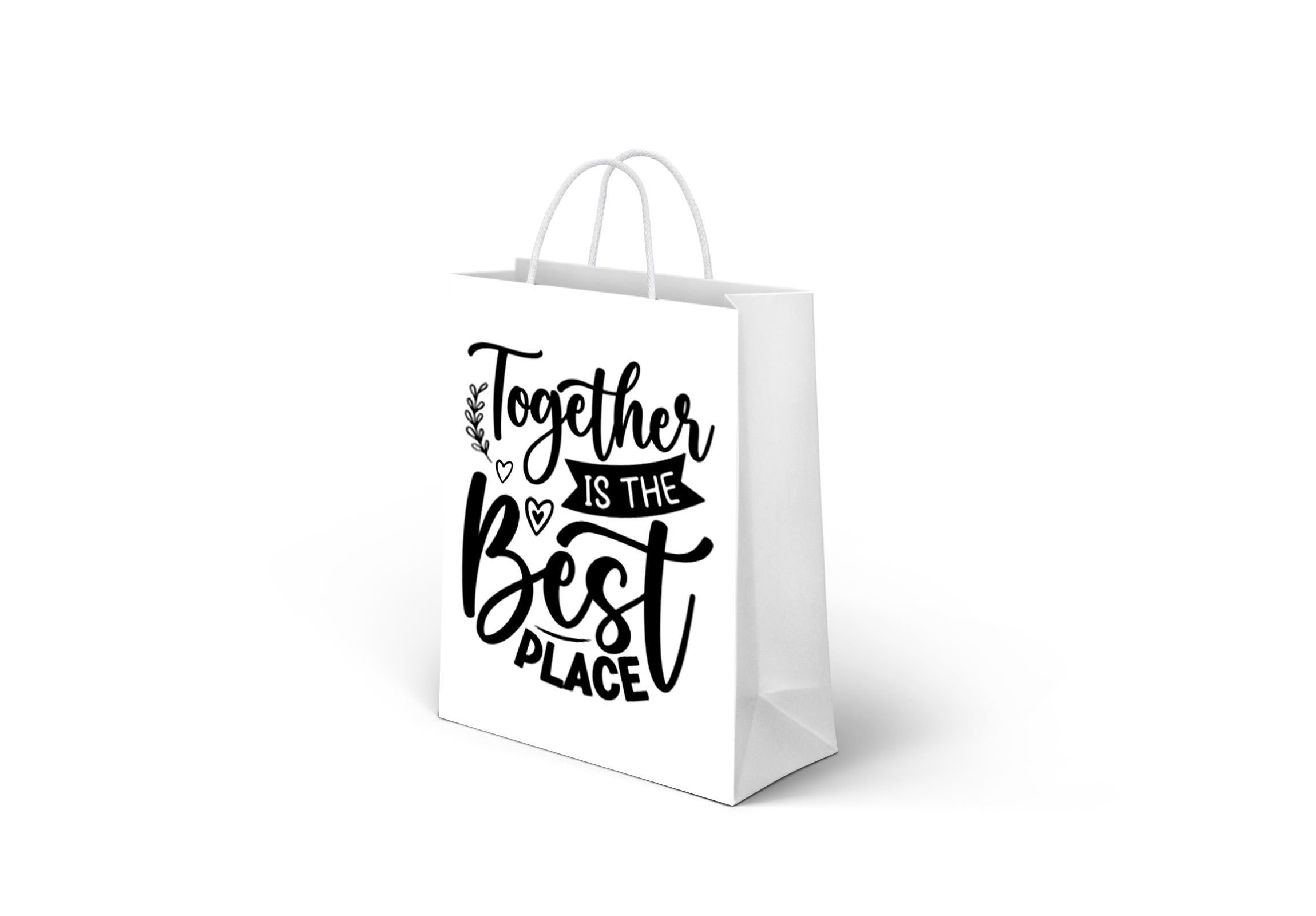White Branded Gift Bags Small Personalized Favor Party  Bags With Handle-Personalized White Paper Gift Bags with Inspirational Tags – Elegant Reusable Bags – Custom Branded Packaging for Gifts