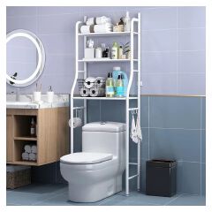 3-Tier Over-The-Toilet Storage Rack – Space-Saving Bathroom Organizer Shelf! 🧴🧻 Maximize your bathroom space with this modern multi-layer toilet rack, perfect for keeping your essentials neat,