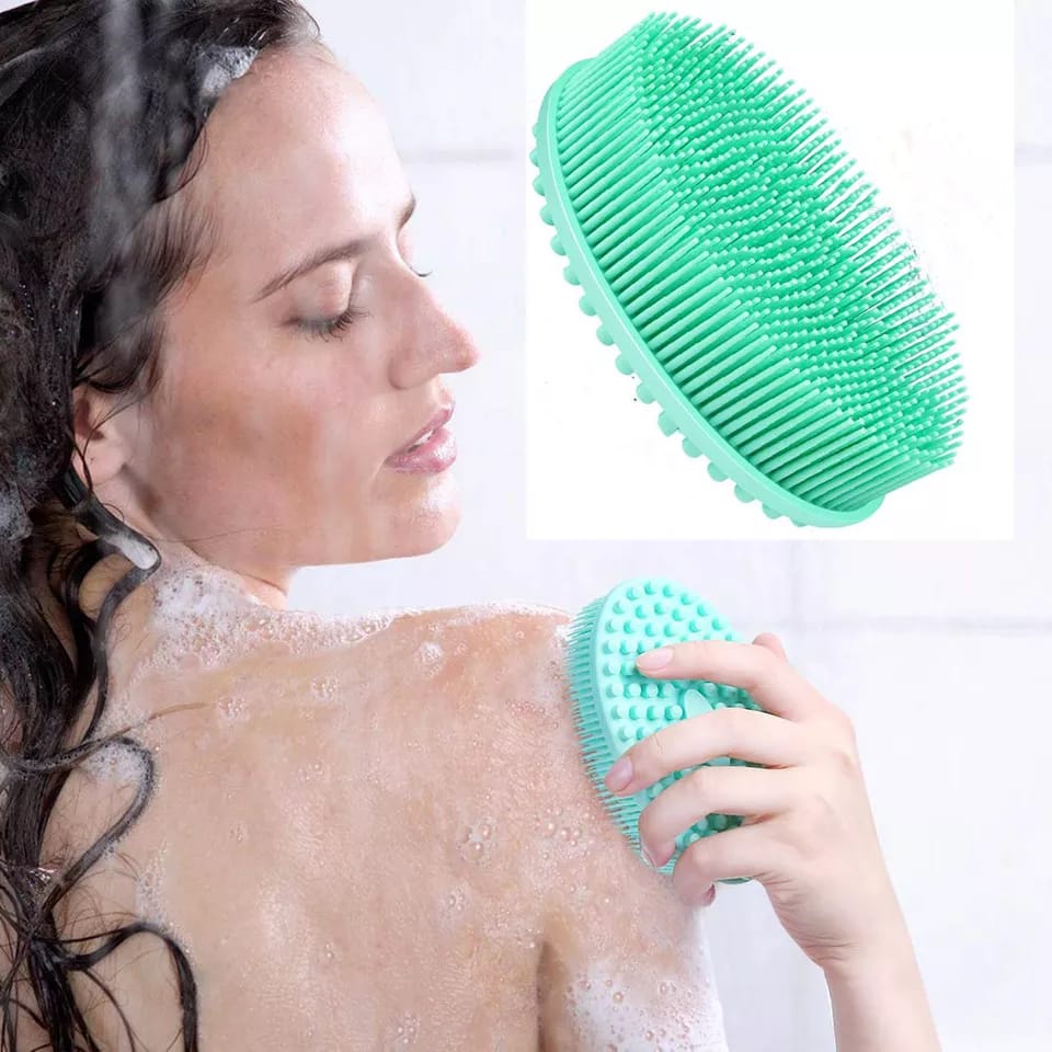 Silicon bath brush.