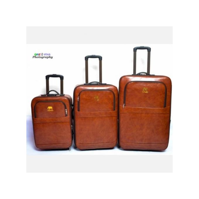 Pioneer leather suitcase