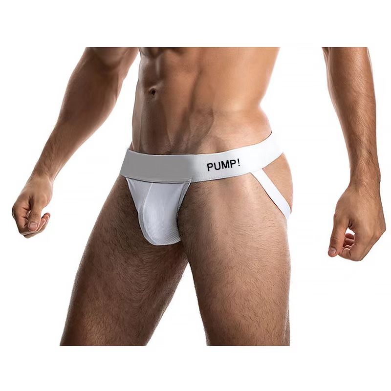 2PCS Mens Brefis G String Breathable Hip-lift Jockstrap Homme Ropa Interior Hombre Sissy Panties Underwear Gay Slip Tanga ar