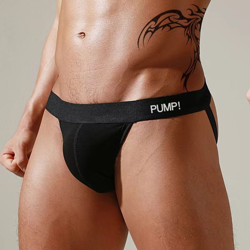 2PCS Mens Brefis G String Breathable Hip-lift Jockstrap Homme Ropa Interior Hombre Sissy Panties Underwear Gay Slip Tanga ar