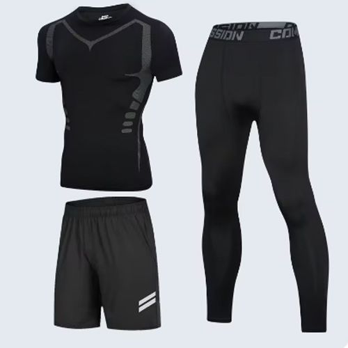 Sportswear Jogging Compression Suits Breathable Gym Clothes Man Sports Joggers Gym Fitness Tracksuit Workout Running Sets