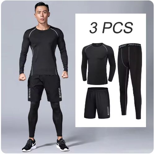 Sportswear Jogging Compression Suits Breathable Gym Clothes Man Sports Joggers Gym Fitness Tracksuit Workout Running Sets