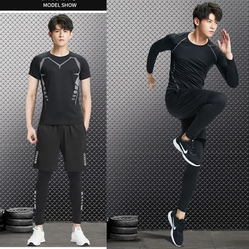Sportswear Jogging Compression Suits Breathable Gym Clothes Man Sports Joggers Gym Fitness Tracksuit Workout Running Sets