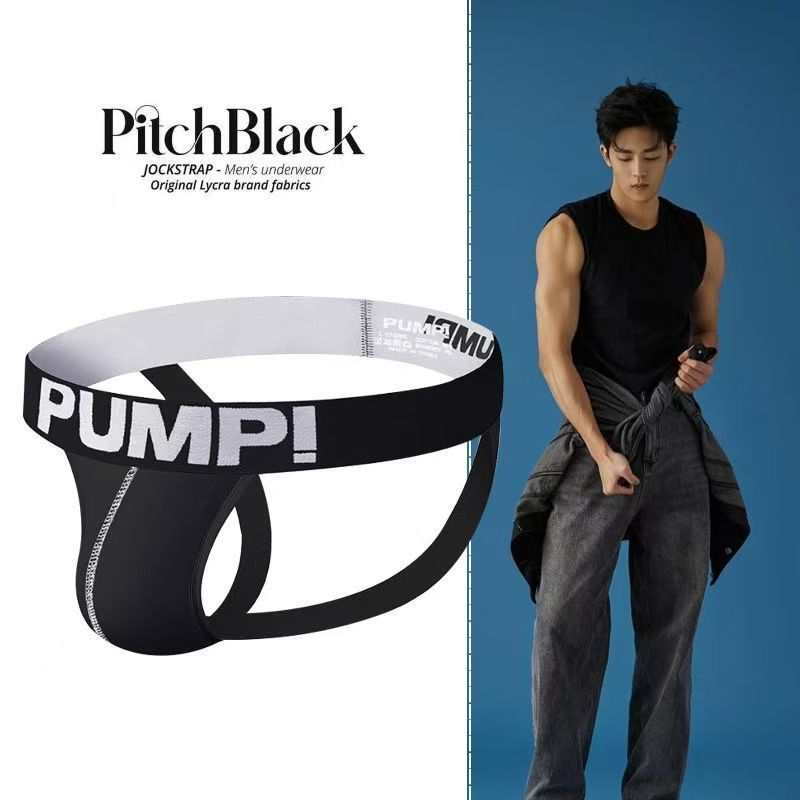 2PCS Men LowRise Anga Hombre Underwear Briefs Gay Penis Pouch Wonderjock Bikini Underwear Man Jockstrap Thong Lingerie