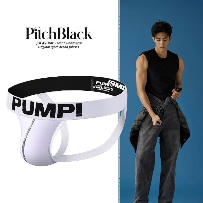 2PCS Men LowRise Anga Hombre Underwear Briefs Gay Penis Pouch Wonderjock Bikini Underwear Man Jockstrap Thong Lingerie