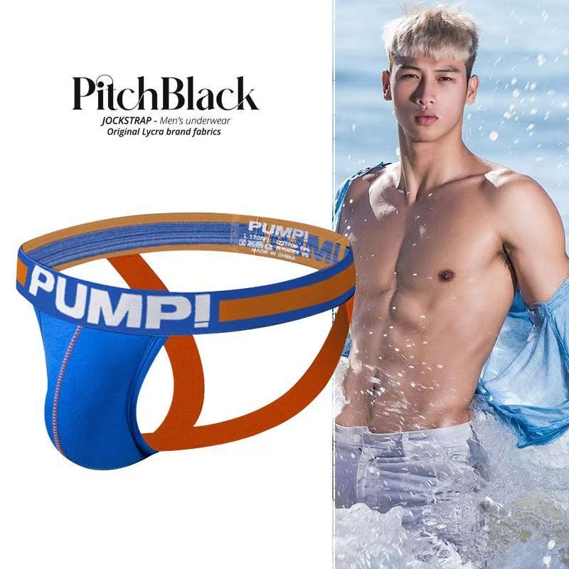 2PCS Men LowRise Anga Hombre Underwear Briefs Gay Penis Pouch Wonderjock Bikini Underwear Man Jockstrap Thong Lingerie