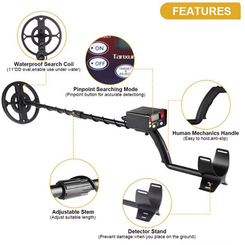 TC-300 Hot sell Underground Metal Detector Gold Detectors Treasure Hunter Detector Circuit Metales High Sensitivity Waterproof